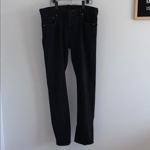 &Denim mens slim black jeans